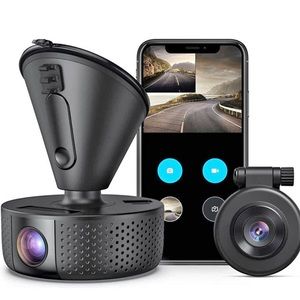 VAV Dual Dash Cam, 1920x1080P FHD, Front and Rear Dash Camera with Wi-Fi